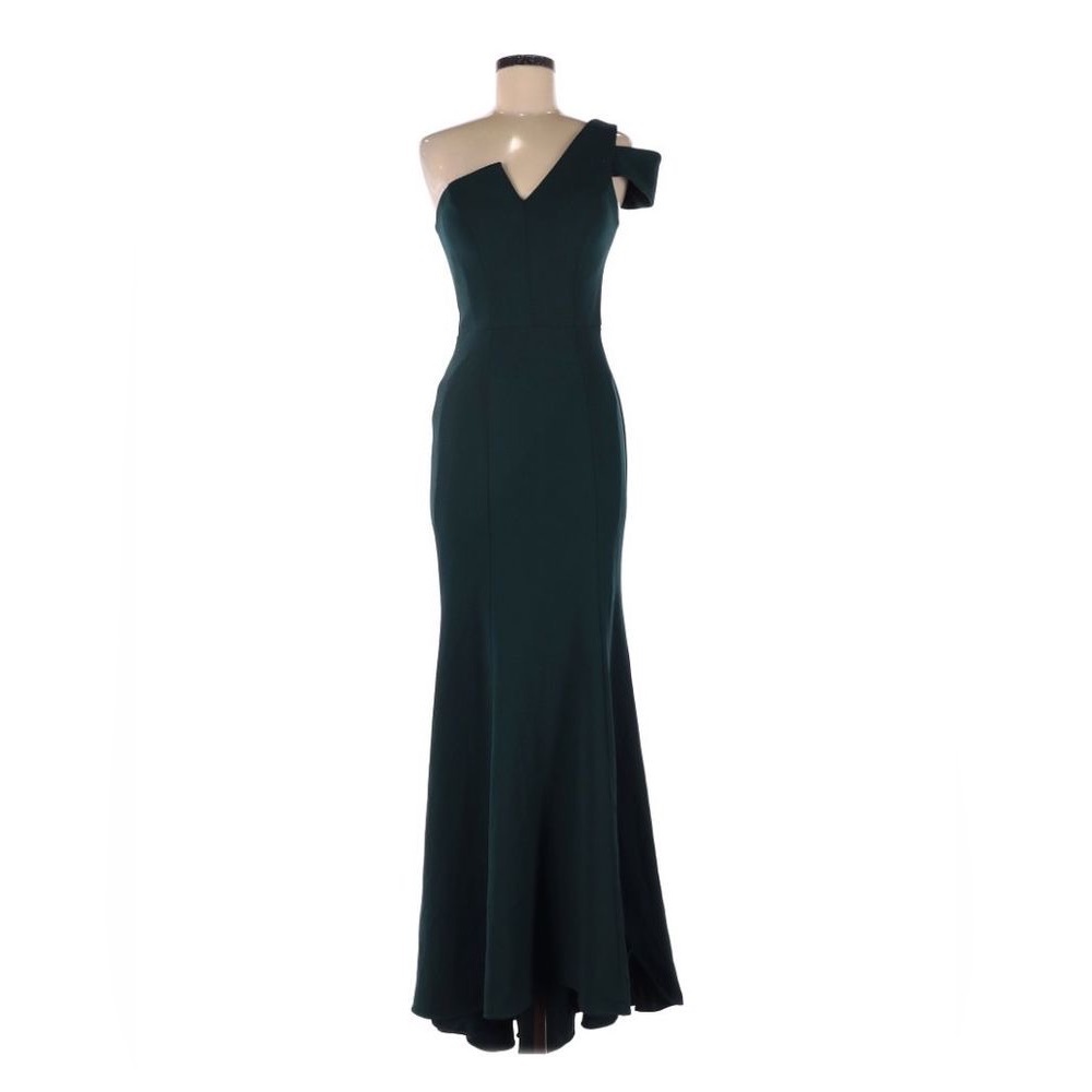 Betsy & Adam One Shoulder Mermaid Gown